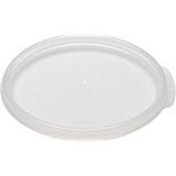 Cambro Camware Bundle 6 &12 Quart Translucent Round Food Storage Containers with Lids and Free Scraper