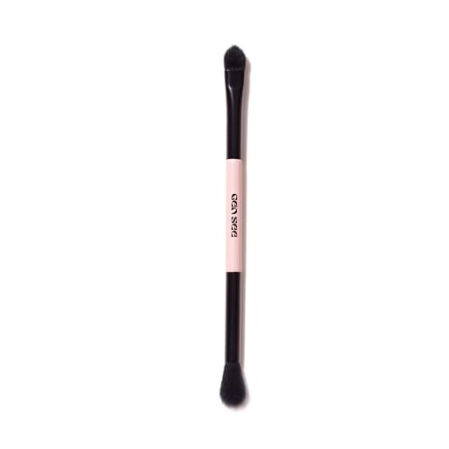 Gen See Liquid Eyeshadow Dual Tip Brush - Precision Eye Makeup Brush for Liquid and Cream Shadow, Vegan Bristles Blender and Detail Tool, Cruelty-Free