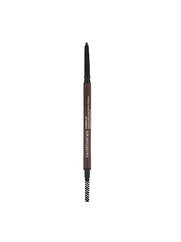 bareMinerals Mineralist Detailing Micro-Fill Brow Pencil, 12 hours Waterproof, Smudge-resistant for Fuller Brows, Pencil with Built-In Spoolie, Vegan