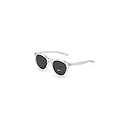 Nike EV1118-910 Horizon Sunglasses Clear Frame Color, Dark Grey Lens Tint