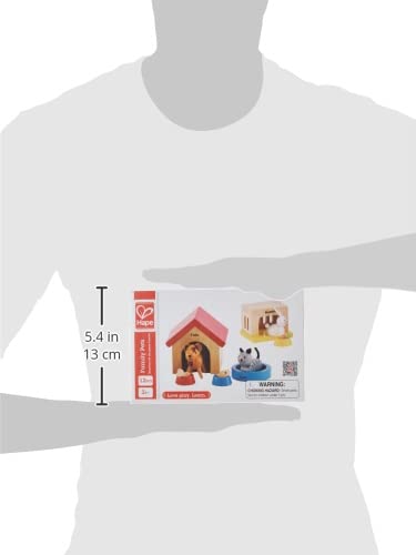 Hape Family Pets Wooden Dollhouse Animal Set