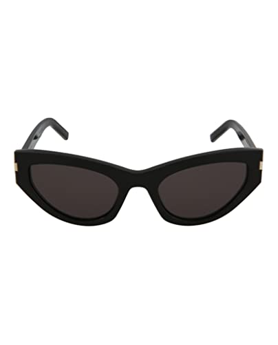 Saint Laurent Cat Eye Sunglasses Black Black Grey Luxury Eyewear Made In Italy Acetate Frame Designer Fashion for Everyday Luxury