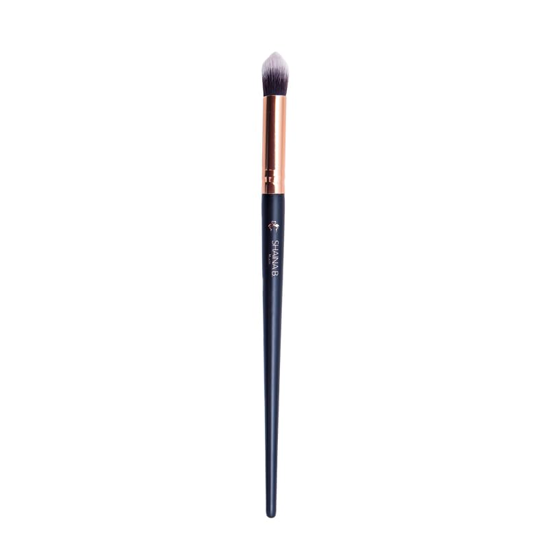 Shaina B. Miami Crease Eye Brush - Fluffy Eyeshadow Blending Brush for Precision Crease Definition, Soft Synthetic Bristles for Cream & Powder