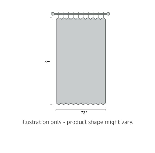 Lush Decor 1 Lace Ruffle Shower Curtain, 72" x 72", Blush, 72" W x 72" L