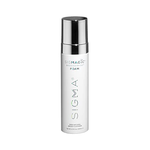 Sigma Beauty Sigmagic Foam Makeup Brush Shampoo - Makeup Brush Cleaner Solution with Professional Grade Formula to Remove Makeup Residue and Build Up