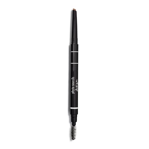 Sisley Paris Phyto-Sourcils Design, 1 Cappuccino - 3-in-1 Brow Pencil for Intensified, Redefined Eyebrows - Reshapes & Fills Brows - Rub Proof