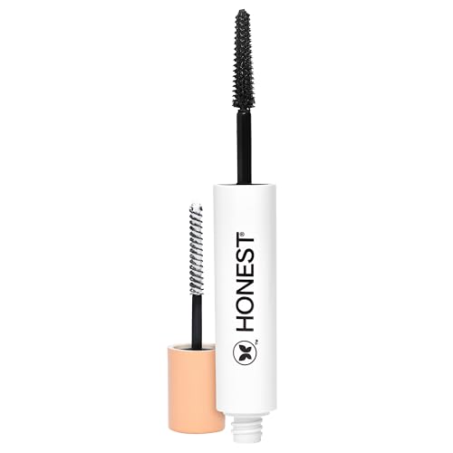 Honest Beauty 2-in-1 Extreme Length Clean Mascara + Lash Primer | Lengthening + Volumizing | Cruelty Free + Safe for Sensitive Eyes | Black, .27 fl oz