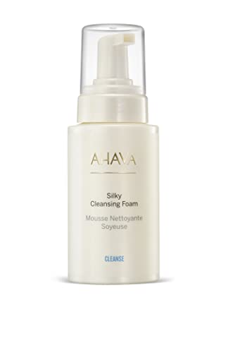 AHAVA Cleanse Silky Cleansing Foam - Airy foam for gentle facial cleansing, effectively removes light makeup & dirt, tightens pores & rebalances pH