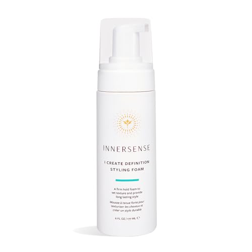 INNERSENSE Organic Beauty - Natural I Create Definition Styling Foam | Clean Haircare For Long-Lasting Curls (6 fl oz | 177 ml)