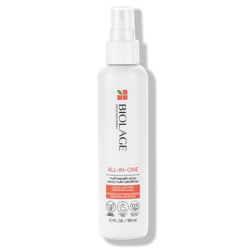 Biolage All-In-One Coconut Infusion | Multi-Benefit Treatment Spray For All Hair Needs | With Coconut | For All Hair Types | Sulfate & Paraben-Free |