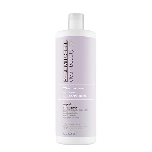 Paul Mitchell Clean Beauty Repair Shampoo, Strengthens and Protects, For Damaged, Brittle Hair, 33.8 fl. oz.