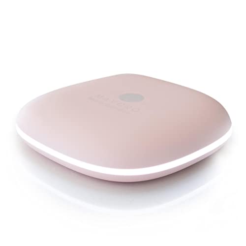 Mavoro LED Lighted Travel Makeup Mirror | 1x/10x Magnification | Rechargeable USB-C | Pocket & Purse Portable Lighted Travel Makeup Compact Mirror