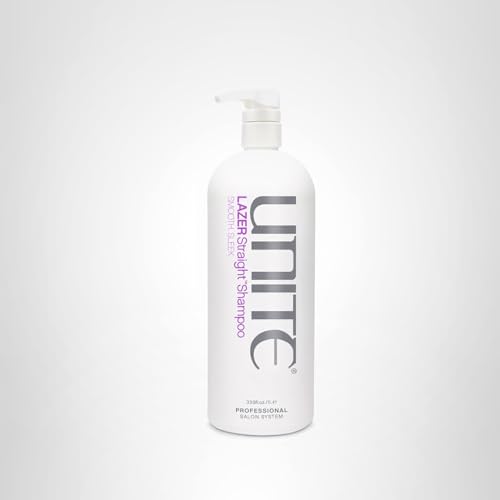 UNITE Hair - LAZER Straight Shampoo - Sulfate-Free Shampoo for Thick, Coarse & Unruly Hair - Cleanses, Tames Frizz, Softens, and Adds Shine