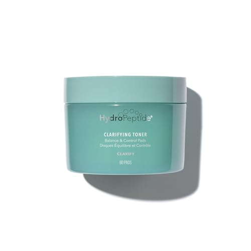 HydroPeptide Clarifying Toner Pads with Peptides for Balance & Control, (60 Pads)