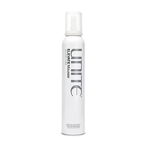 UNITE Hair - ELEVATE Mousse - Frizz-Free Volume, Hold, & Shine for All Hair Types - UV & Thermal Protection - 6 oz