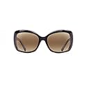 Maui Jim Women's Orchid Polarized Fashion Sunglasses, Tortoise w/Peacock/HCL® Bronze, Medium