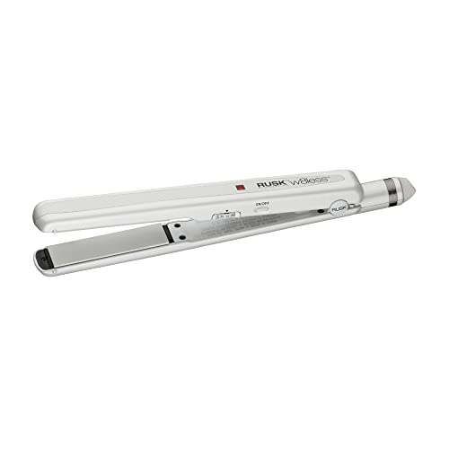 RUSK Engineering W8less Professional Ceramic and Tourmaline Str8 Iron, 1 Inch, Lightweight, Infused with Tourmaline Gemstone, Combined with Sol-Gel