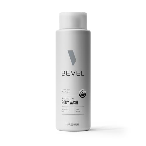 Bevel Moisturizing Body Wash for Men - Supreme Oak Scent with Shea Butter, Vitamin B, and Coconut Oil, 16 Oz (Packaging May Vary) Beauty and Personal Care Bevel Default Title