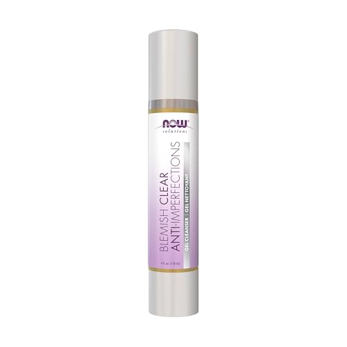 NOW Solutions, Blemish Clear Gel Cleanser, Gentle Deep Cleansing, Cleans Pores, Purify, 4-Ounce