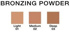 Jolie Cosmetics Natural, Sheer Matte Bronzing Powder - Hypoallergenic (Light)