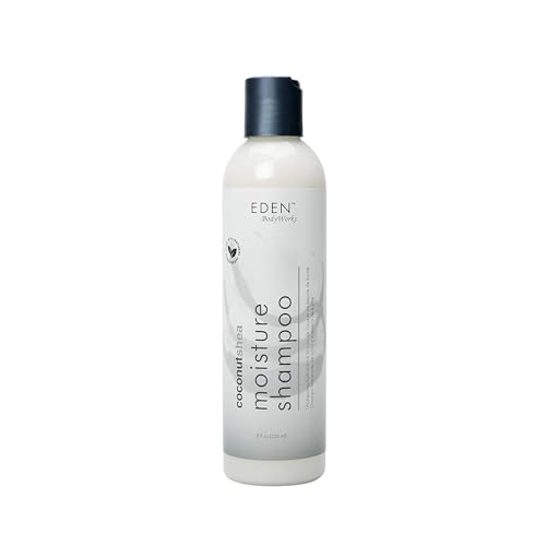 EDEN BodyWorks Coconut Shea Moisture Shampoo | 8 oz | Remove Build Up & Restore Moisture Balance - Packaging May Vary