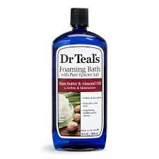 Dr. Teal's Shea Butter & Almond Oil Pure Epsom Salt Foaming Bath Gift Set (3 Pack, 34 oz ea.) - Long Lasting Bubbles Soften & Moisturize Dry Skin Beauty and Personal Care Dr Teal's