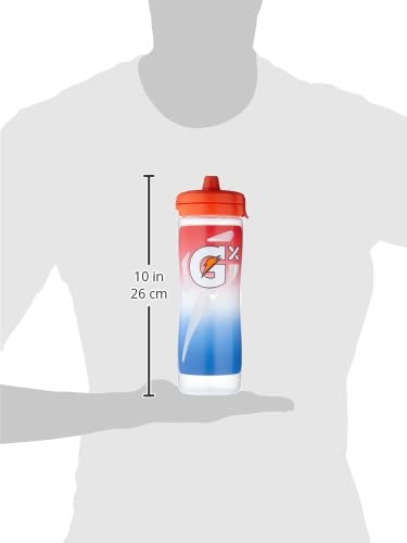 Gatorade Gx Sports Bottle, Faded Flag, Plastic, 30oz