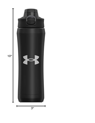 Under Armour 18oz Stainless Steel Water Bottle, Vacuum Insulated, Self Draining Protective Cap, Leak Proof, For Kids & Adults, All Sports, Gym