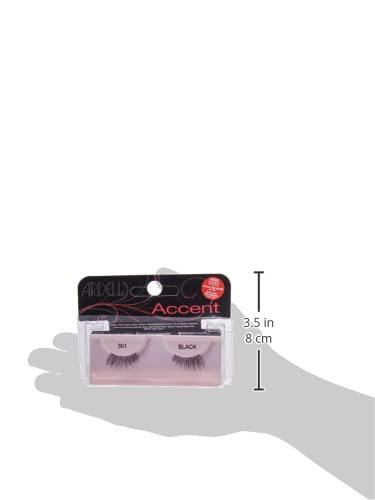 Andrea Strip Lashes, Accent Lash #301, (61301) 1 Pair (Pack of 4)