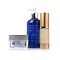 Dead Sea Spa Care Anti-Aging Eye Serum, Anti-Aging Facial Scrub Cream and Cleansing Milk