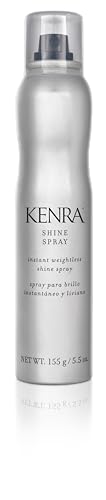 Kenra Professional Shine Spray | Instant Weightless Shine Hairspray | Tames Frizz & Flyaways | Enhances Color Vibrancy | Lightweight, No Hold | All