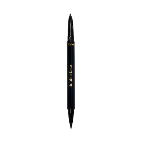 tarte double take eyeliner - 2-in-1 Pencil Eyeliner for Bold All-Day Wear, Waterproof, Easy to Apply, Vegan, Cruelty-Free