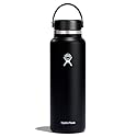 Hydro Flask Water Bottle - Insulated Stainless Steel - Wide Mouth Flex Lid, Non Spill, Leakproof and Refillable in 40 Oz