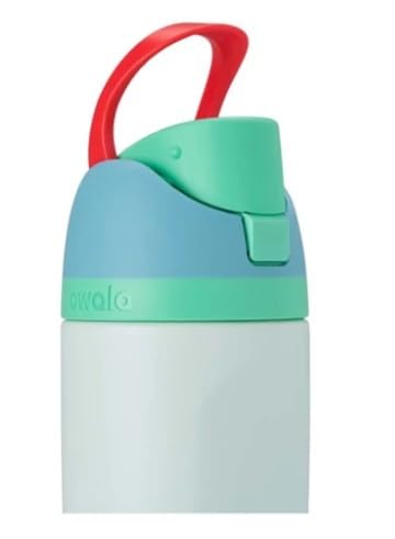 Owala FreeSip Kids 16 fl. oz. Rain Forest BPA Free Water Bottle with Spout Lid