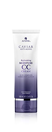 Alterna Haircare CAVIAR Anti-Aging Replenishing Moisture CC Cream, 3.4 Fl Oz |10-in-1 Hair Protection & Treatment Cream | Nourishes, Restores