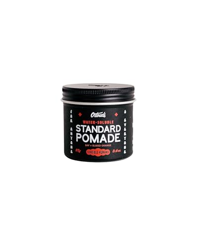 O'Douds Standard Pomade for Men - Natural Styling Hair Pomade - Firm Hold & High Shine Finish for Classic Looks - Bay & Blood Orange Scent (4oz)