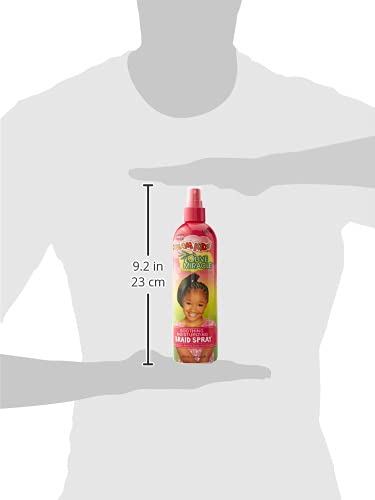 African Pride Dream Kids Olive Miracle Moisturizing Braid Spray - Helps Strengthen & Protect Hair, Excellent for Braids, Twists, Locks & Natural