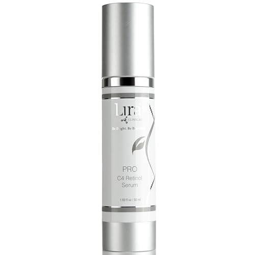 Lira Clinical Pro C4 Retinol Serum - Anti Aging Face Serum with Plant Stem Cells - Vitamin C with Licorice and Olive Extract - Perfect for Acne Prone