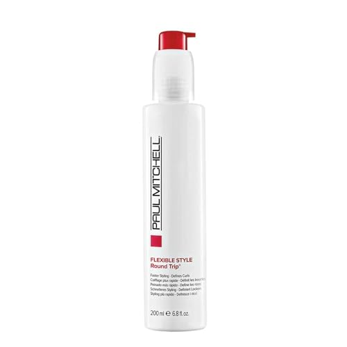 Paul Mitchell Round Trip Curl Defining Serum, Reduces Drying Time For Faster Styling, For Wavy + Curly Hair, 6.8 fl. oz