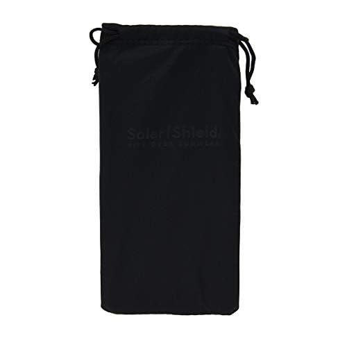 Solar Shield Polarized Fits over Santa Monica Rectangular Sunglasses CRML AMB Size M/L, FREE Microfabric Case included