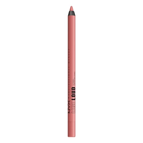 NYX PROFESSIONAL MAKEUP Line Loud Lip Liner, Longwear and Pigmented Lip Pencil with Jojoba Oil & Vitamin E - Born To Hustle (Muted Rose)
