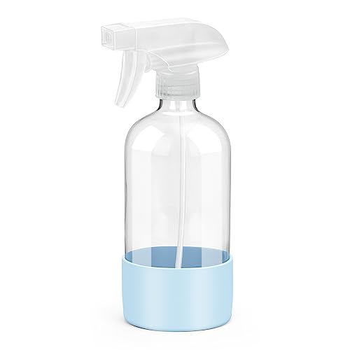 Rionisor Glass Spray Bottles with Silicone Sleeve Protection, Empty 16 oz Refillable Containers, Reusable Spray Bottles with Adjustable Nozzle Beauty and Personal Care Rionisor Default Title