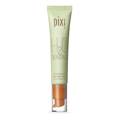 Pixi H2O SkinTint | Tinted Gel Moisturizer | Lightweight, Hydrating & Water-Resistant | Evens Tone & Reduces Redness | Chai | 1.2 fl oz/35 ml