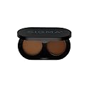 Sigma Beauty Color + Shape Brow Powder Duo - Eye Brow Palette for Natural, Defined Brows - Dark and Light Brow Powder to Tint and Highlight - Vegan