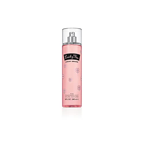 Lucky Brand Lucky You Women's Body Mist, Eau de Toilette Spray, Gift for Women, Day or Night Fragrance with Fresh Flower Citrus Scent, 8 Fl Oz