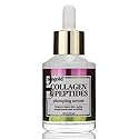 Neogold Collagen & Peptides Plumping Skin Care Facial Serum. Anti Aging Neck & Face Skincare Serum Helps Reduce Appearance Of Crepey Skin, Aging