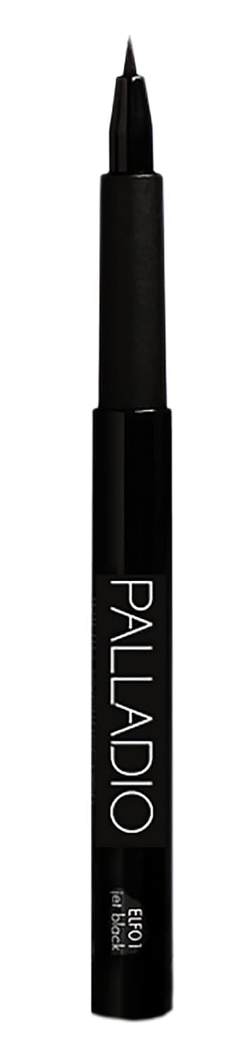 Palladio Felt-Tip Eyeliner Ultra Fine Liner, Creates Thin Precise Lines, Quick Drying, Waterproof, Rich Pigment, Long Lasting Application, Mess Free