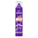 Aussie Mega Flexible Hair Spray for Curly Hair, Straight Hair, and Wavy Hair, 10 oz