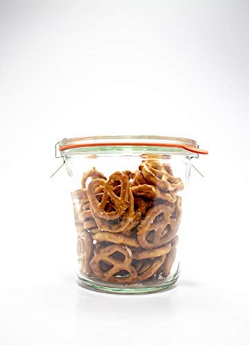 WECK Canning Jars 742 Mold Jars made of Transparent Glass - Eco-Friendly Canning Jar - Storage for Food, Yogurt with Air Tight Seal and Lid - 1/2…