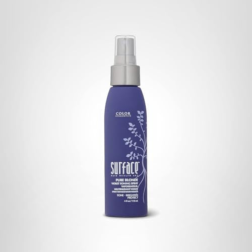 SURFACE Hair - Pure Blonde Violet Leave-In Toning Spray - Tones, Brightens & Protects Hair - 4 fl oz